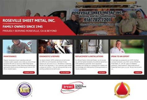 roseville precision sheet metal heating & air|roseville precision.